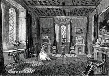 Lansdown Tower - The Scarlet Drawing-Room, published in 